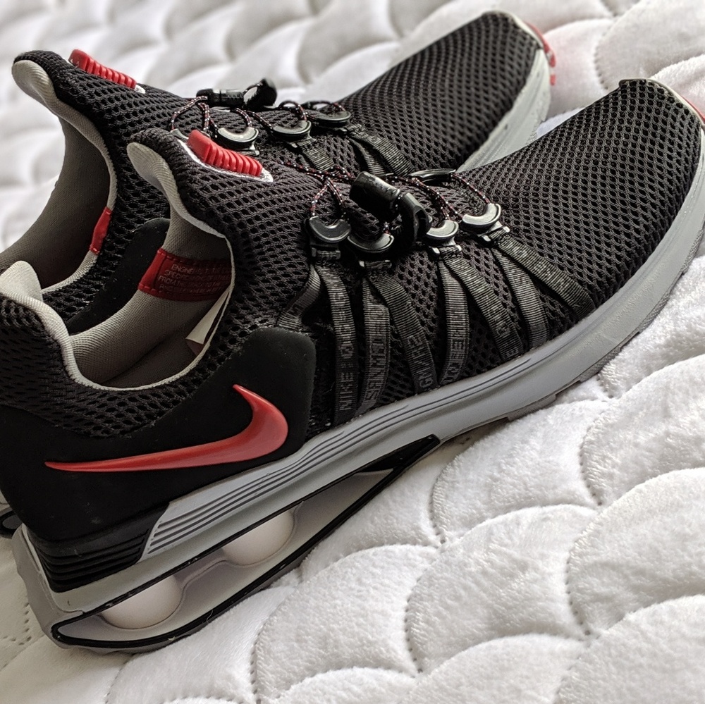 Black And Red Nike Running Shoes